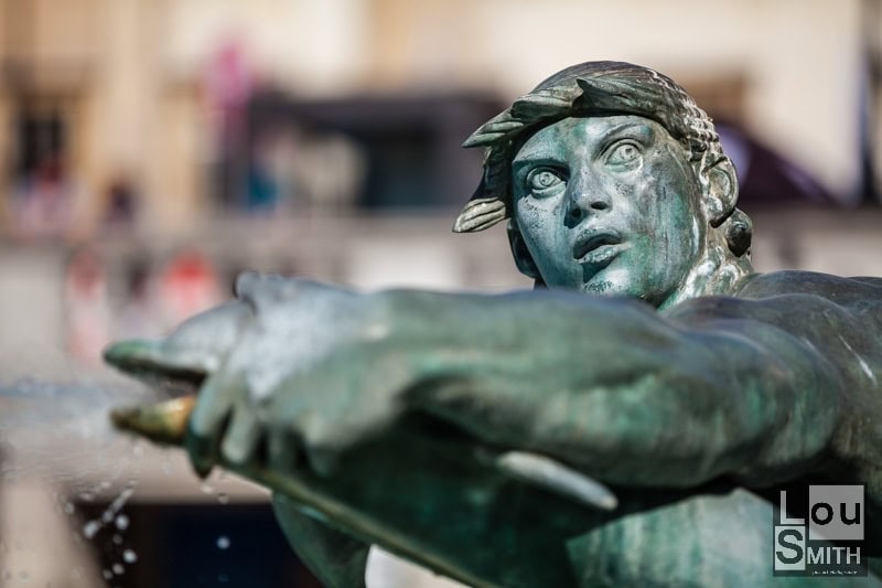 Merman in Traflagar Square