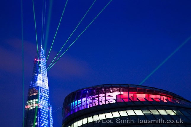 Shard London Laser Show