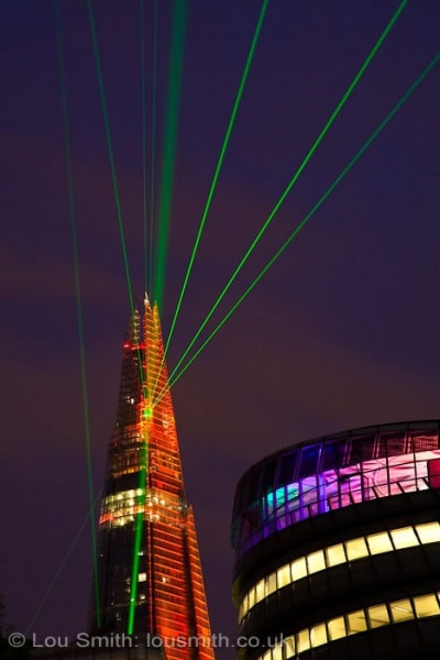 Shard London Laser Show