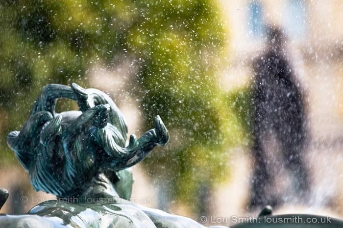 Water in Trafalgar Square