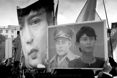 Burma-Demonstration in Trafalgar Square