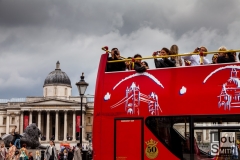 Red London Bus - Candid Street Photography